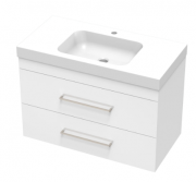 BOLERO 900 DOUBLE DRAWER WALL ULTRA GLOSS WHITE