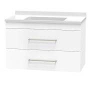 STATESMAN 900 DOUBLE DRAWER WALL ULTRA GLOSS WHITE