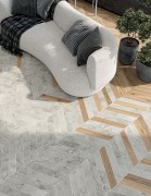 Scultorea Foam Grey Chevron 75 X 45