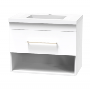 NORFOLK 750 DRAWER OPEN WHITE MELAMINE