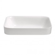 SERIFOS 510x380 MATT WHITE ATHENITE BASIN - NO TAPHOLE