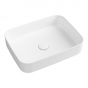 Toni Rectangular Vessel Basin 500mm x 360mm Gloss White